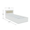 Κρεβάτι Viva Λευκό-Σονόμα 90x200cm GR-VIVABED90-1