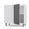 Modest Κάτω Γωνιακό Ντουλάπι Ανθρακί 100x48x82εκ BC80822M03