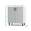Modest Κάτω Ντουλάπι Γκρι 60x48x82 εκ L6082M05