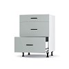 Modest Κάτω Ντουλάπι Συρταριέρα Γκρι  60x48x82εκ LD1260M05