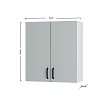 Modest Πάνω Ντουλάπι Απορροφητήρα Γκρι 60x32x68εκ W60682M05
