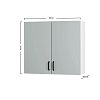 Modest Πάνω Ντουλάπι Γκρι 80x32x72εκ W8072M05