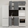 Κουζίνα Modest Σετ 3 Κουτιών Ανθρακί Άνω Κουτιά 140cm Κάτω 80cm GR-MOD140AN