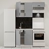 Κουζίνα Modest Σετ 3 Κουτιών Γκρι Άνω Κουτιά 140cm Κάτω 80cm GR-MOD140GR