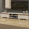 Έπιπλο TV Lilu Μπεζ-Σκούρο Δρυς 175x37x31cm GR-LILUTV