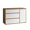 Μπουφές NITRO SOFT Λευκό με Βελανιδιά 120x40x80cm SO-NITRO1D3DRW