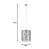 Φωτιστικό οροφής Dorotan Inart E27 φυσικό 30x27x110εκ 311-000001