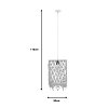 Φωτιστικό οροφής Maton Inart E27 φυσικό 30x22x110εκ 311-000008