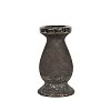 Κεραμικό Κηροπήγιο Ασημί 19,5εκ 12006 0024-91-080