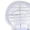 Πολυθρόνα Dorothy Inart με λευκό μαξιλάρι-λευκό rattan 115x53x147εκ 314-000001