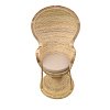 Πολυθρόνα Rea Inart με μπεζ μαξιλάρι-φυσικό rattan 92x75x140εκ 314-000003