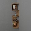Ραφιέρα τοίχου Zigzag pakoworld oak μελαμίνης 25x25x109εκ 321-000019