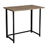 Γραφείο εργασίας τοίχου πτυσσόμενο Thox pakoworld oak μελαμίνης-μαύρο μέταλλο 80x50x72εκ 321-000026