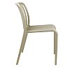 Καρέκλα Zoi pakoworld pp σε απόχρωση cappucino 49x58x80εκ 326-000003