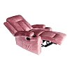 Πολυθρόνα relax Gessel pakoworld βελούδο σάπιο μήλο 80x90x98εκ 331-000007