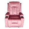 Πολυθρόνα relax Gessel pakoworld βελούδο σάπιο μήλο 80x90x98εκ 331-000007