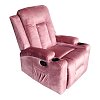 Πολυθρόνα relax Gessel pakoworld βελούδο σάπιο μήλο 80x90x98εκ 331-000007