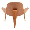 Πολυθρόνα Vilma pakoworld PU μαύρο- plywood καρυδί 90x76.5x74.5εκ 332-000026