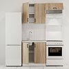 Κουζίνα Modest Σετ 3 Κουτιών Σονόμα Άνω Κουτιά 140cm Κάτω 80cm GR-MODESTSET18