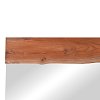 Καθρέπτης Riverine pakoworld teak ξύλο σε φυσική απόχρωση 120x80x4εκ 338-000006