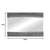 Καθρέπτης Riverine pakoworld teak ξύλο σε φυσική απόχρωση 120x80x4εκ 338-000006