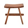 Σκαμπό Shogun pakoworld teak ξύλο σε φυσική απόχρωση 46x28x46εκ 338-000017