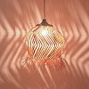Φωτιστικό οροφής Koronse Inart sisal σε φυσικό χρώμα Φ55x68εκ 339-000009