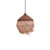 Φωτιστικό οροφής Fiorine Inart abaca σε φυσικό χρώμα Φ35x45εκ 339-000019