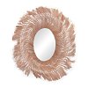 Καθρέπτης Tolle Inart abaca σε φυσικό χρώμα 65x85x17εκ 339-000033