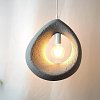 Φωτιστικό οροφής led Ferclyn pakoworld E27 ps σε ανοιχτό γκρι 32x24x35εκ 342-000091