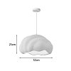 Φωτιστικό οροφής led Vomber pakoworld E27 ps λευκό Φ52x28εκ 342-000095