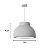 Φωτιστικό οροφής led Jenila pakoworld E27 ps λευκό Φ59x40εκ 342-000098