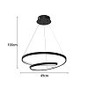Φωτιστικό οροφής Rexon pakoworld led μέταλλο μαύρο Φ49x12εκ 342-000103