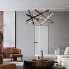 Φωτιστικό οροφής Luminis pakoworld led μέταλλο μαύρο 85x85x40εκ 342-000134