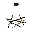 Φωτιστικό οροφής Luminis pakoworld led μέταλλο μαύρο 85x85x40εκ 342-000134