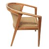 Πολυθρόνα Granny pakoworld teak wood και συνθετικό σχοινί σε φυσική απόχρωση 60x60x82εκ 343-000034