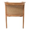Πολυθρόνα Granny pakoworld teak wood και συνθετικό σχοινί σε φυσική απόχρωση 60x60x82εκ 343-000034