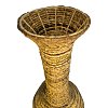 Διακοσμητικό βάζο Strail Inart banana rope σε φυσική απόχρωση Φ40x100εκ 343-000096