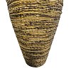 Διακοσμητικό βάζο Lerpon Inart banana rope σε φυσική απόχρωση Φ40x100εκ 343-000097