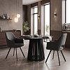Τραπέζι Kenda I pakoworld mindi ξύλο μαύρο Φ120x75εκ 343-000123