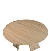 Τραπέζι Bibble pakoworld MDF σε φυσική απόχρωση Φ120x76εκ 357-000009