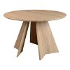 Τραπέζι Bibble pakoworld MDF σε φυσική απόχρωση Φ120x76εκ 357-000009