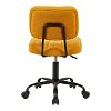Καρέκλα γραφείου Warra pakoworld ύφασμα κίτρινο 50x52x76-86εκ 360-000024