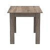 Τραπέζι Manka pakoworld σε sonoma truffle απόχρωση 110x80x77εκ 361-000003