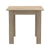 Τραπέζι Manka I pakoworld σε sonoma απόχρωση 80x80x77εκ 361-000006