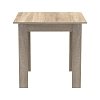 Τραπέζι Manka I pakoworld σε sonoma απόχρωση 80x80x77εκ 361-000006