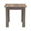 Τραπέζι Manka I pakoworld σε sonoma truffle απόχρωση 80x80x77εκ 361-000007