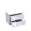 Κομοδίνο Afina pakoworld mdf σε λευκή glossy απόχρωση 50x35x41εκ 361-000019