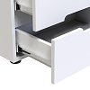 Κομοδίνο Afina pakoworld mdf σε λευκή glossy απόχρωση 50x35x41εκ 361-000019