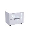 Κομοδίνο Afina pakoworld mdf σε λευκή glossy απόχρωση 50x35x41εκ 361-000019
